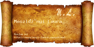 Meszlényi Laura névjegykártya