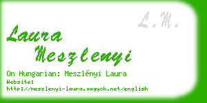 laura meszlenyi business card